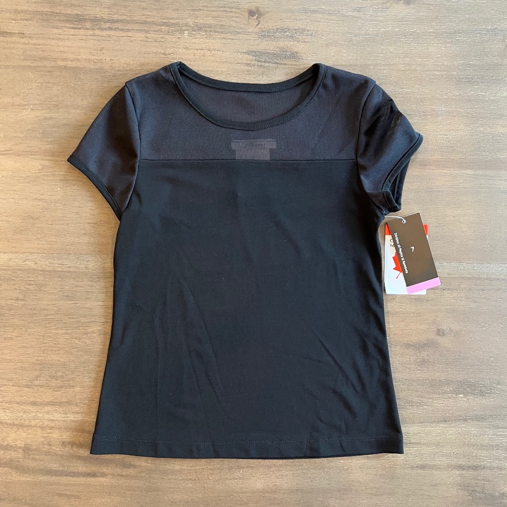 New Alessia Black Top Short Sleeve Top Shirt